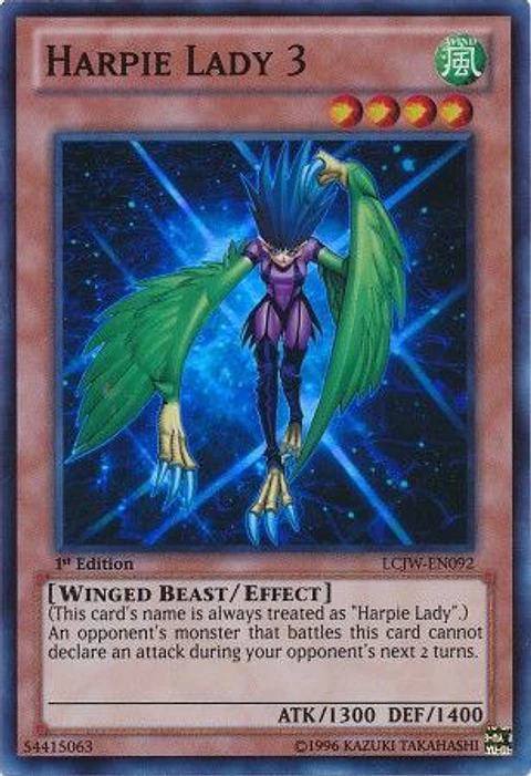 Harpie Lady 3 - LCJW-EN092 - Super Rare