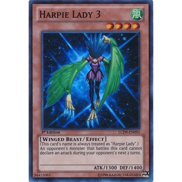 Harpie Lady 3 - LCJW-EN092 - Super Rare