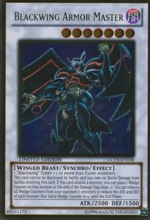 Blackwing Armor Master - GLD3-EN038 - Gold Rare