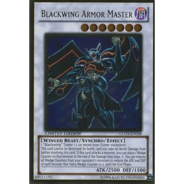 Blackwing Armor Master - GLD3-EN038 - Gold Rare