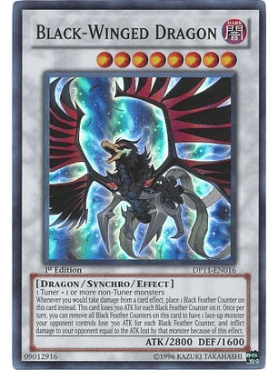 Black-Winged Dragon - DP11-EN016 - Super Rare (español jugado)
