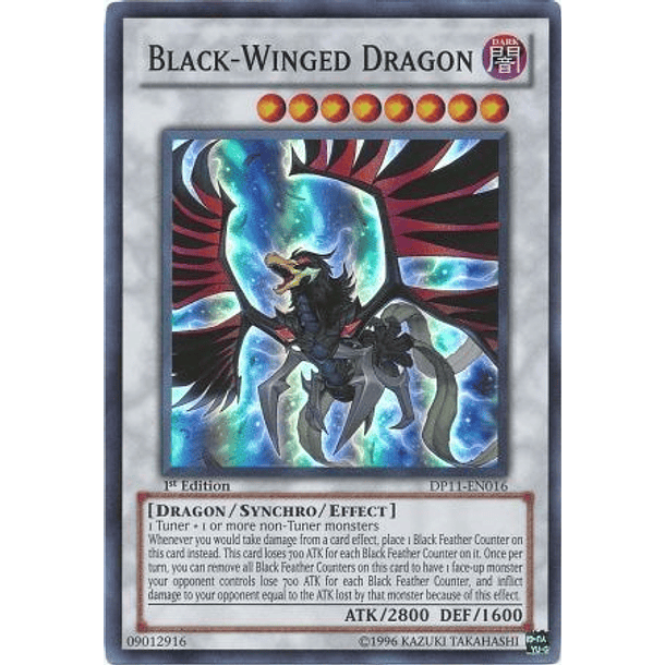 Black-Winged Dragon - DP11-EN016 - Super Rare (español jugado)
