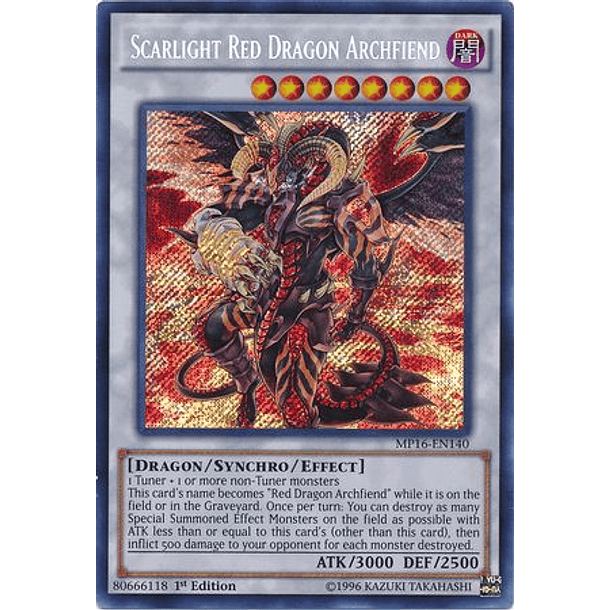 Scarlight Red Dragon Archfiend - MP16-EN140 - Secret Rare