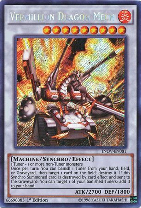 Vermillion Dragon Mech - INOV-EN081 - Secret Rare 