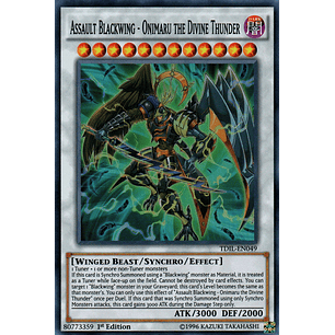 Assault Blackwing - Onimaru the Divine Thunder - TDIL-EN049 - Super Rare