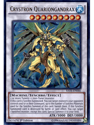 Crystron Quariongandrax - RATE-EN046 - Ultra Rare