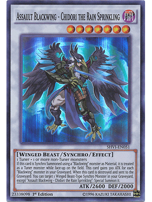 Assault Blackwing - Chidori the Rain Sprinkling - SHVI-EN051 - Super Rare