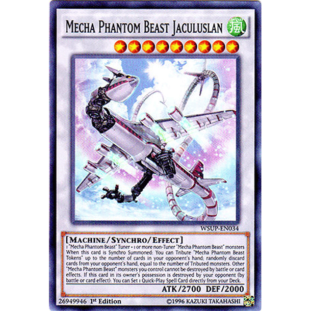 Mecha Phantom Beast Jaculuslan - WSUP-EN034 - Super Rare 