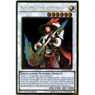 Virgil, Rock Star of the Burning Abyss - PGL3-EN061 - Gold Rare 