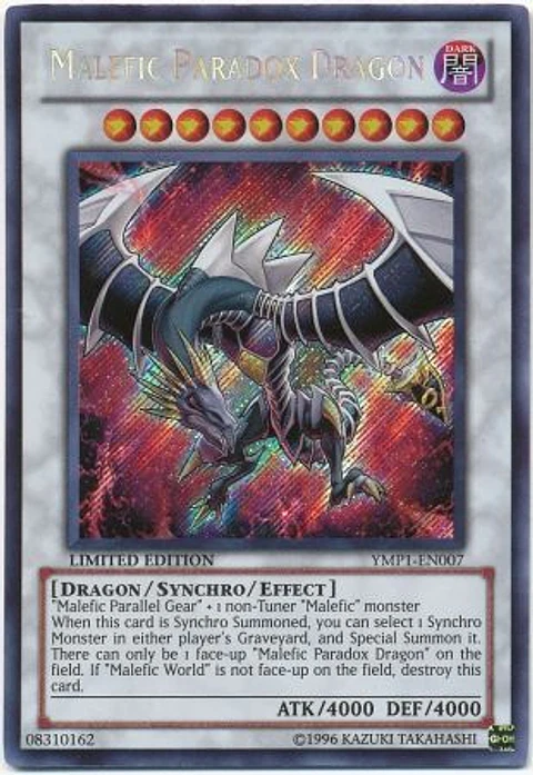 Malefic Paradox Dragon - YMP1-EN007 - Secret Rare
