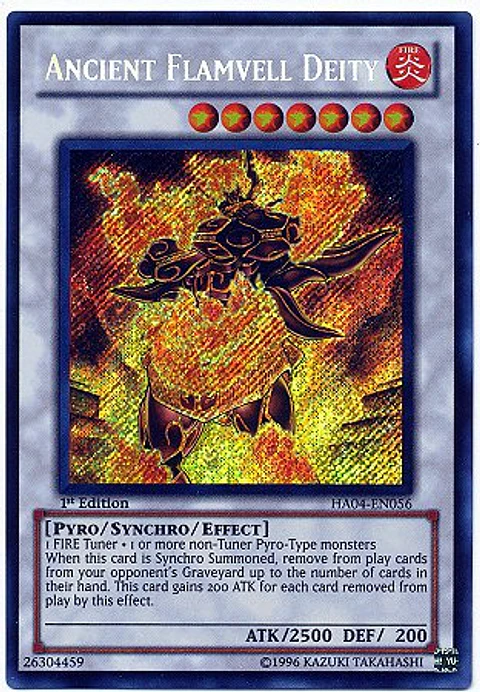 Ancient Flamvell Deity - HA04-EN056 - Secret Rare