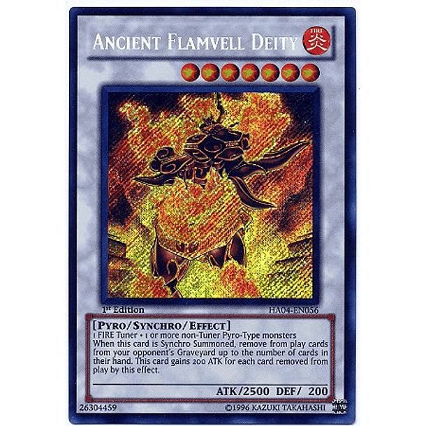 Ancient Flamvell Deity - HA04-EN056 - Secret Rare