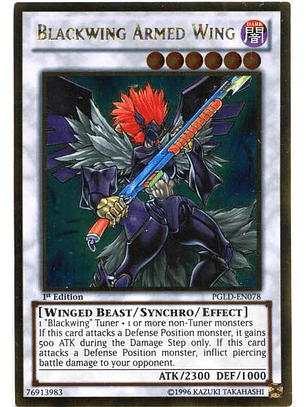 Blackwing Armed Wing - PGLD-EN078 - Gold Rare 