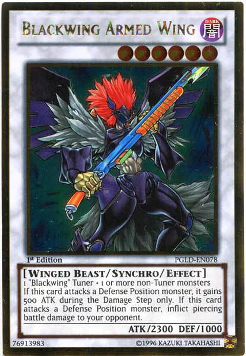 Blackwing Armed Wing - PGLD-EN078 - Gold Rare 