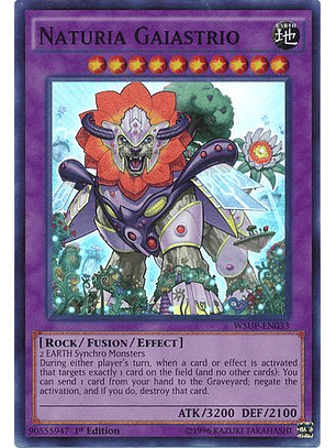 Naturia Gaiastrio - WSUP-EN033 - Super Rare 