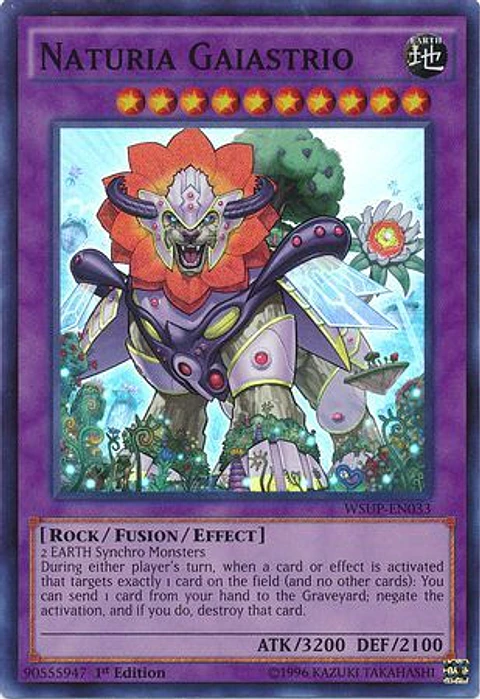 Naturia Gaiastrio - WSUP-EN033 - Super Rare 