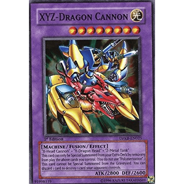 XYZ-Dragon Cannon - DPKB-EN025 - Super Rare 
