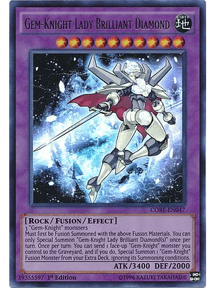 Gem-Knight Lady Brilliant Diamond - CORE-EN047 - Ultra Rare 