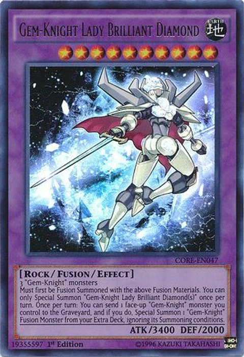 Gem-Knight Lady Brilliant Diamond - CORE-EN047 - Ultra Rare 