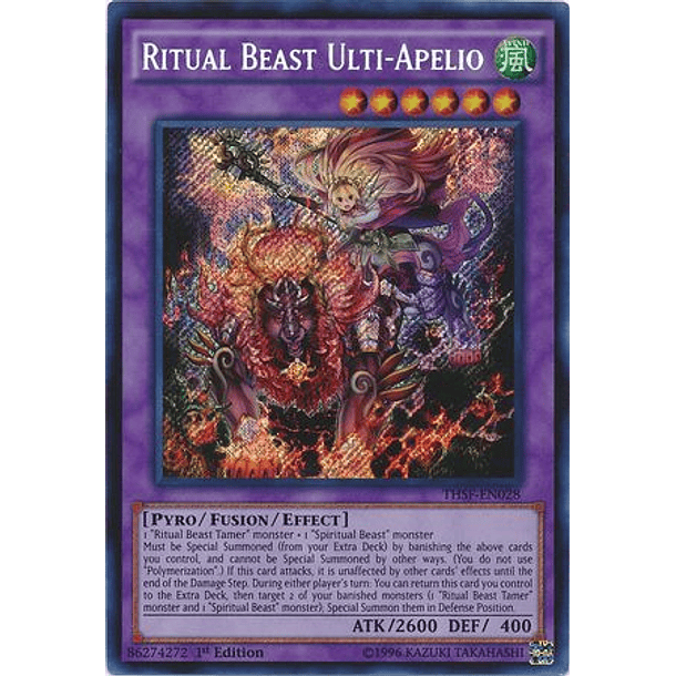 Ritual Beast Ulti-Apelio - THSF-EN028 - Secret Rare
