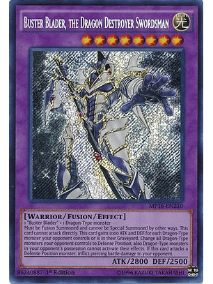 Buster Blader, the Dragon Destroyer Swordsman - MP16-EN210 - Secret Rare