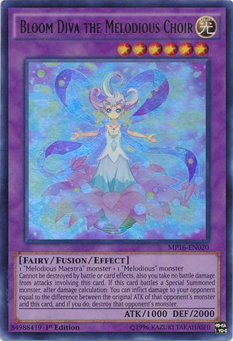 Bloom Diva the Melodious Choir - MP16-EN020 - Ultra Rare 