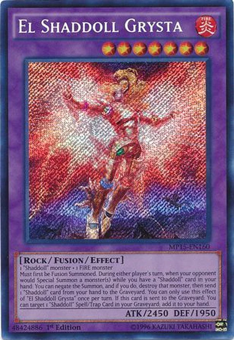 El Shaddoll Grysta - MP15-EN160 - Secret Rare