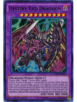 Destiny End Dragoon - DESO-EN013 - Super Rare