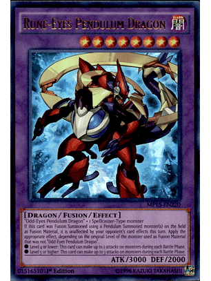 Rune-Eyes Pendulum Dragon - MP15-EN220 - Ultra Rare