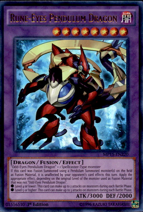 Rune-Eyes Pendulum Dragon - MP15-EN220 - Ultra Rare