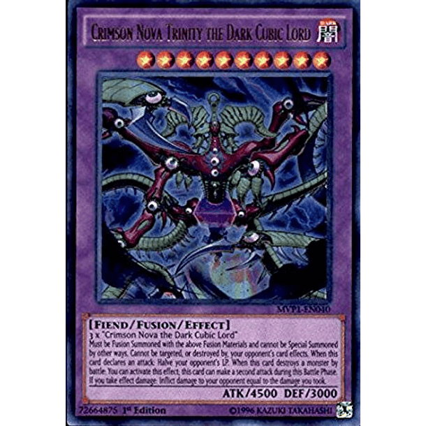 Crimson Nova Trinity the Dark Cubic Lord - MVP1-EN040 - Ultra Rare