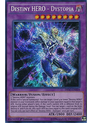 Destiny HERO - Dystopia - DESO-EN004 - Secret Rare