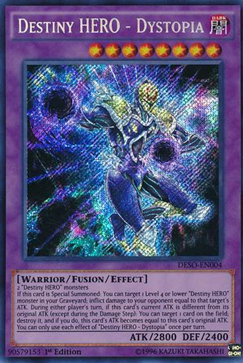 Destiny HERO - Dystopia - DESO-EN004 - Secret Rare