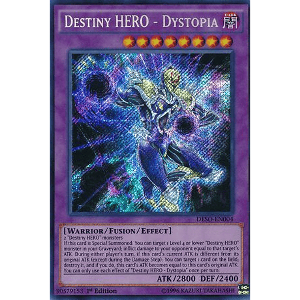 Destiny HERO - Dystopia - DESO-EN004 - Secret Rare