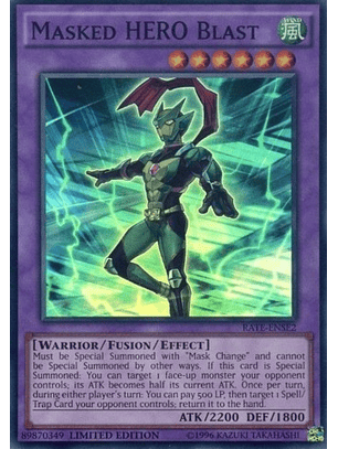 Masked HERO Blast - RATE-ENSE2 - Super Rare Limited Edition