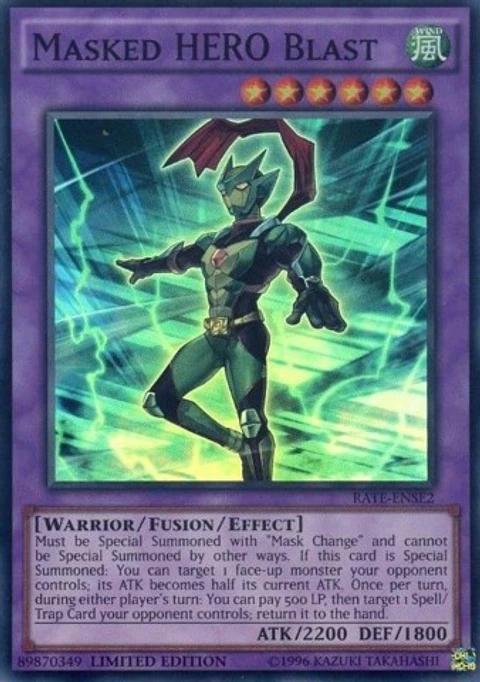 Masked HERO Blast - RATE-ENSE2 - Super Rare Limited Edition