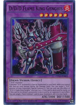 D/D/D Flame King Genghis - CT13-EN005 - Super Rare