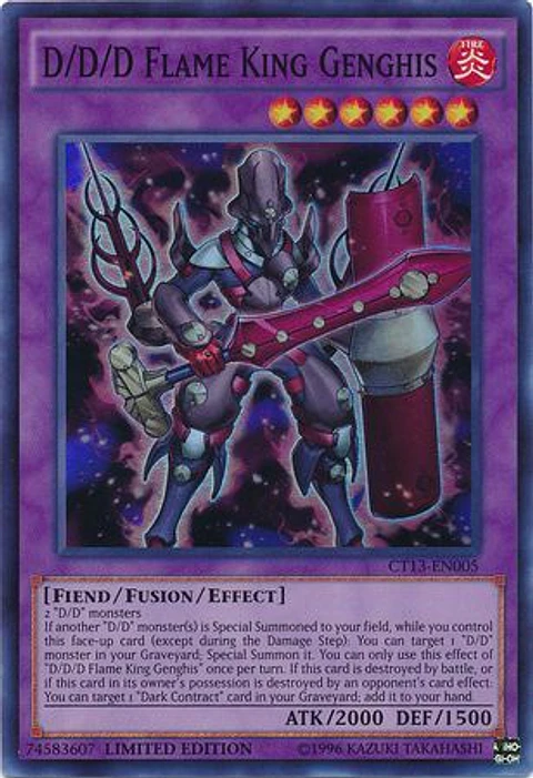 D/D/D Flame King Genghis - CT13-EN005 - Super Rare