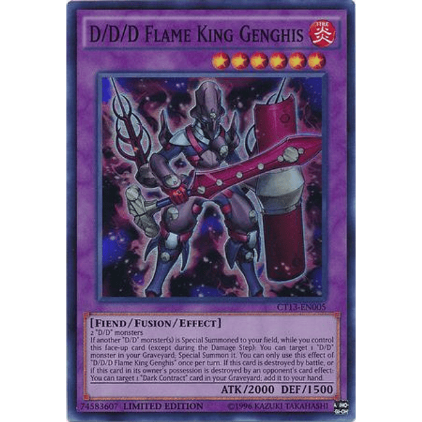 D/D/D Flame King Genghis - CT13-EN005 - Super Rare