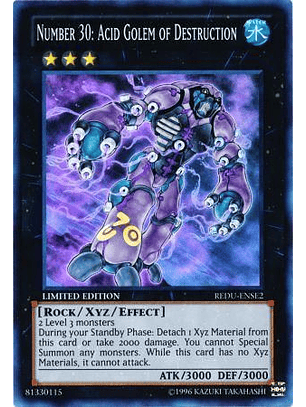 Number 30: Acid Golem of Destruction - REDU-ENSE2 - Super Rare