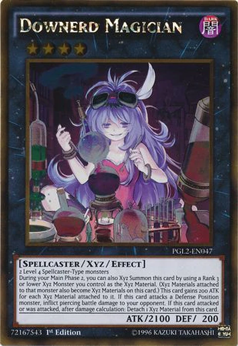 Downerd Magician - PGL2-EN047 - Gold Rare