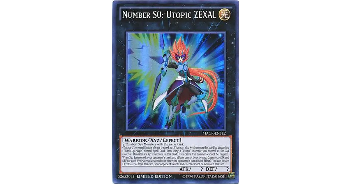 Number S0: Utopic ZEXAL - MACR-ENSE2 - Super Rare Limited...
