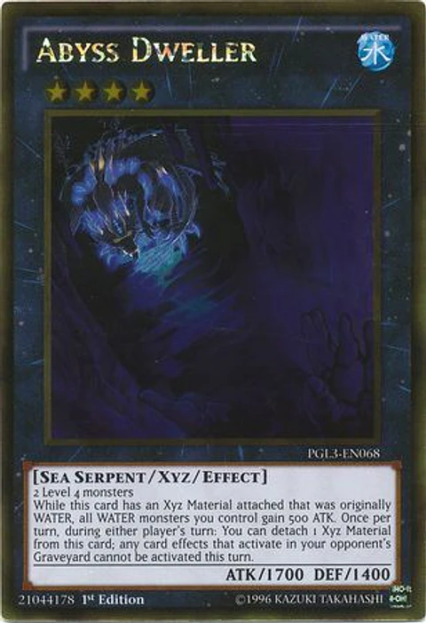 Abyss Dweller - PGL3-EN068 - Gold Rare 