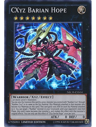 CXyz Barian Hope - NECH-ENS14 - Super Rare