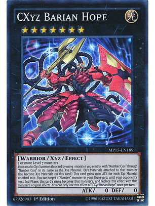 CXyz Barian Hope - MP15-EN189 - Super Rare