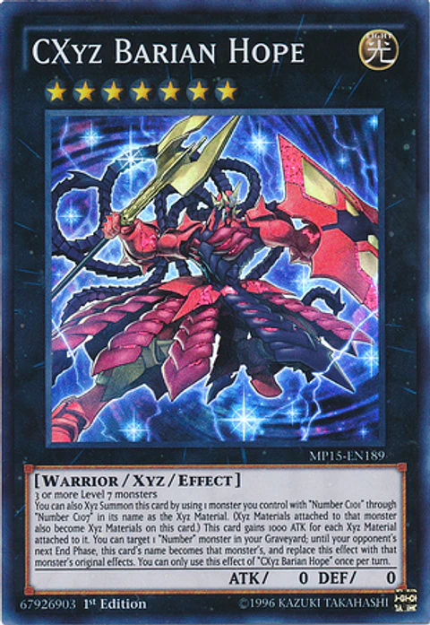 CXyz Barian Hope - MP15-EN189 - Super Rare