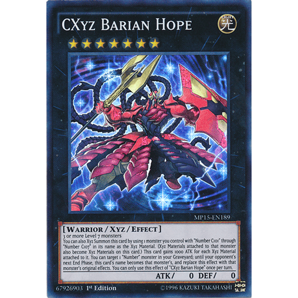 CXyz Barian Hope - MP15-EN189 - Super Rare
