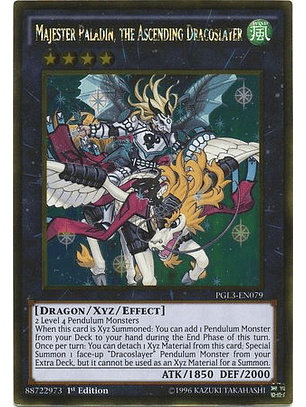 Majester Paladin, the Ascending Dracoslayer - PGL3-EN079 - Gold Rare