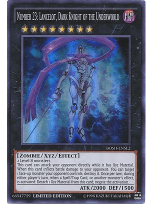 Number 23: Lancelot, Dark Knight of the Underworld - BOSH-ENSE2 - Super Rare Limited