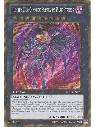 Number C40: Gimmick Puppet of Dark Strings - PGLD-EN020 - Gold Secret Rare (español)